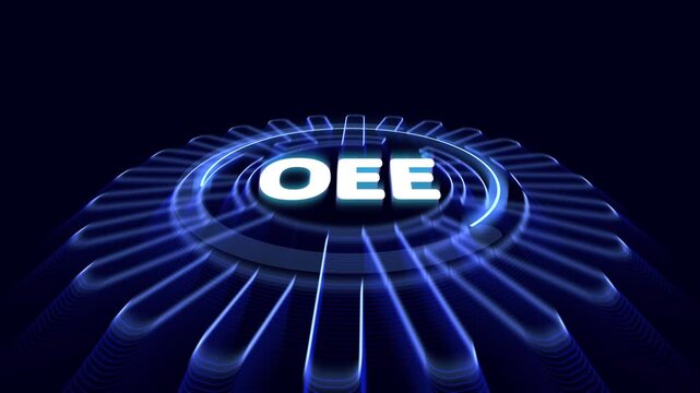 Schéma OEE illustrant disponibilité, performance, qualité sur ligne de production