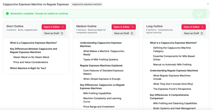Exemple de structuration de colonnes Excel pour gestion éditoriale blog