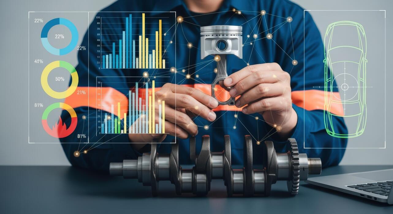 Vue d'une chaîne de production industrielle avec capteurs IoT pour maintenance prédictive