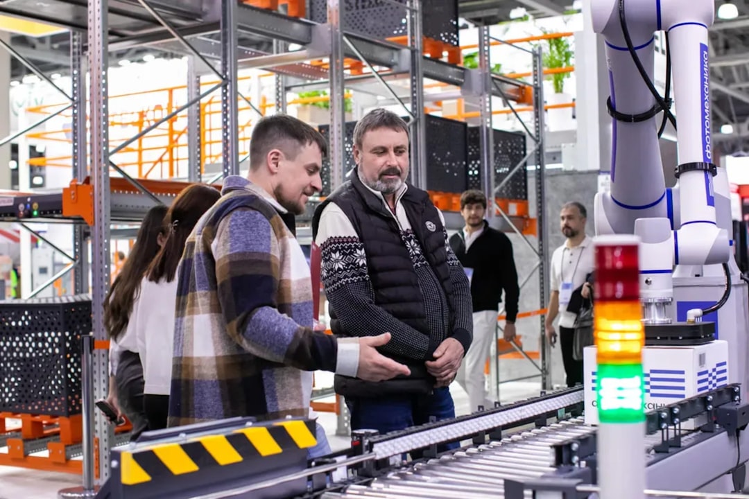 IoT sensors on a production line performing automated quality inspection in a smart factory