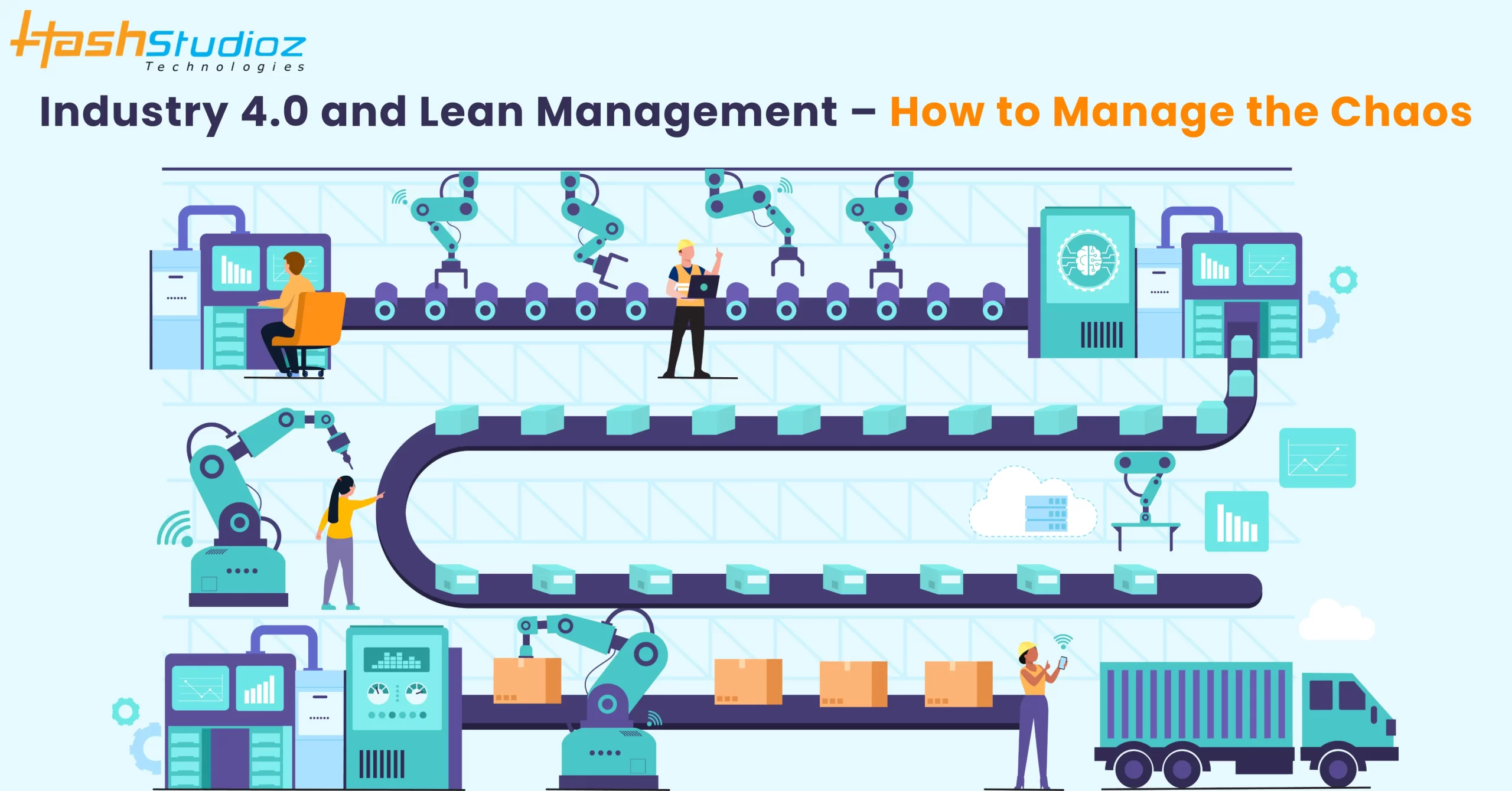 Tableau de bord Lean management avec KPI industriels et graphiques de performance en temps réel