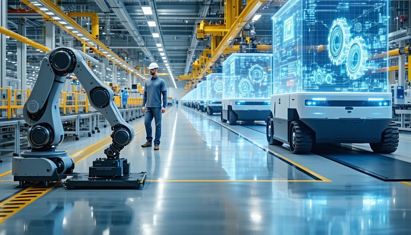 Usine verte automatisée capteurs IoT efficacité énergétique industrie durable 2026