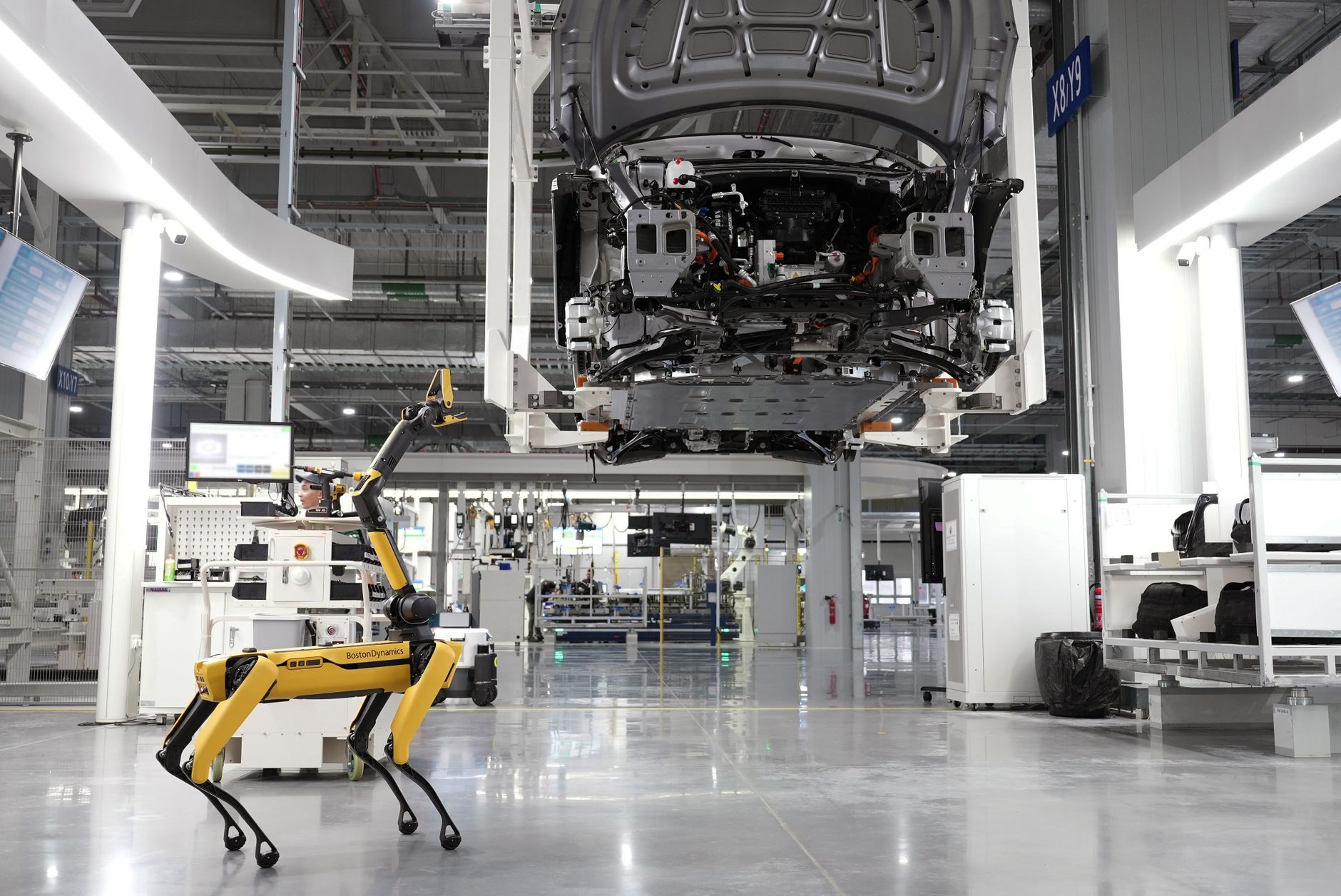 AI-powered OT security monitoring dashboard detecting anomalies in smart factory network